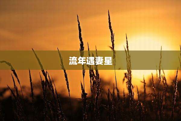 流年遇妻星