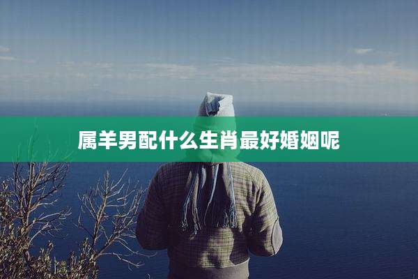 属羊男配什么生肖最好婚姻呢