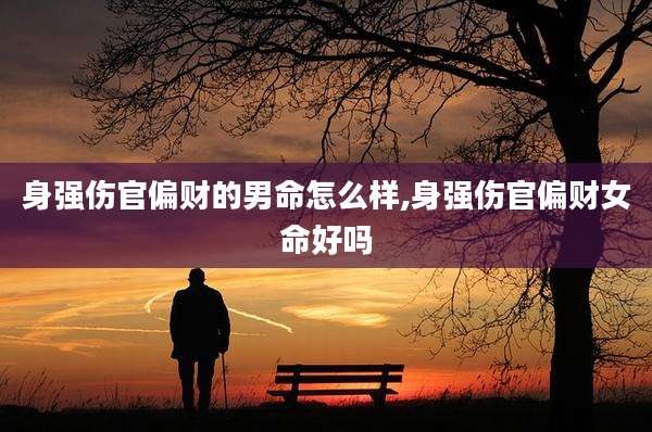 身强伤官偏财的男命怎么样,身强伤官偏财女命好吗