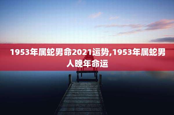 1953年属蛇男命2021运势,1953年属蛇男人晚年命运