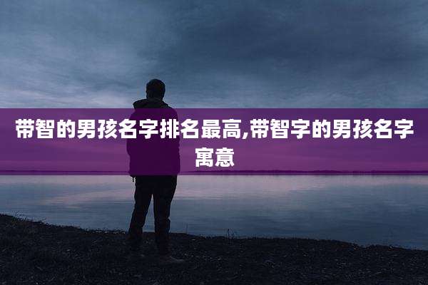带智的男孩名字排名最高,带智字的男孩名字寓意