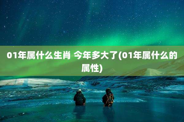 01年属什么生肖 今年多大了(01年属什么的属性)