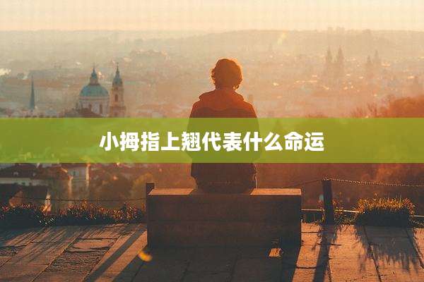 小拇指上翘代表什么命运