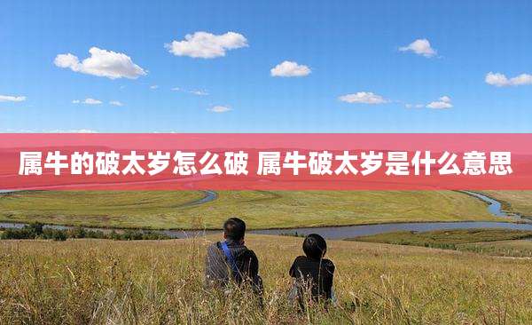 属牛的破太岁怎么破 属牛破太岁是什么意思