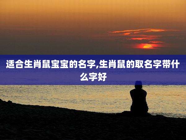 适合生肖鼠宝宝的名字,生肖鼠的取名字带什么字好
