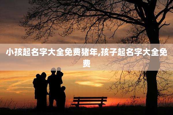 小孩起名字大全免费猪年,孩子起名字大全免费