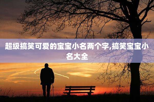 超级搞笑可爱的宝宝小名两个字,搞笑宝宝小名大全