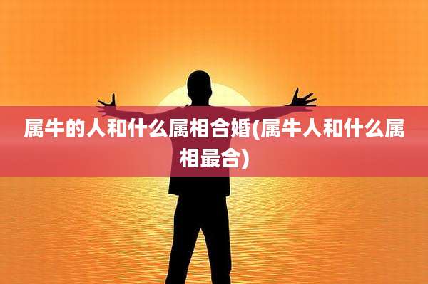 属牛的人和什么属相合婚(属牛人和什么属相最合)