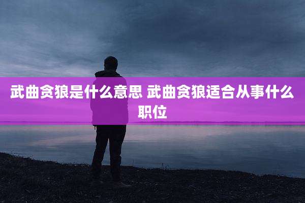 武曲贪狼是什么意思 武曲贪狼适合从事什么职位