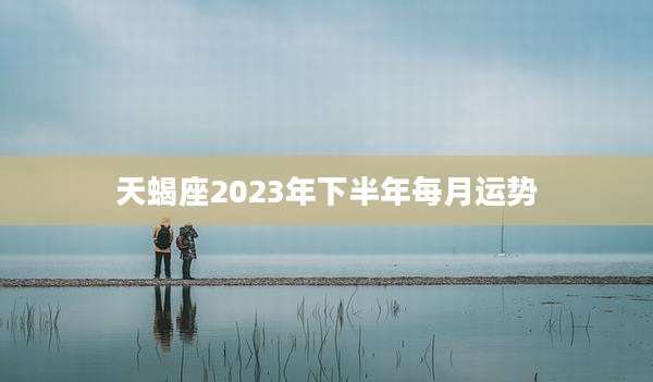 天蝎座2023年下半年每月运势