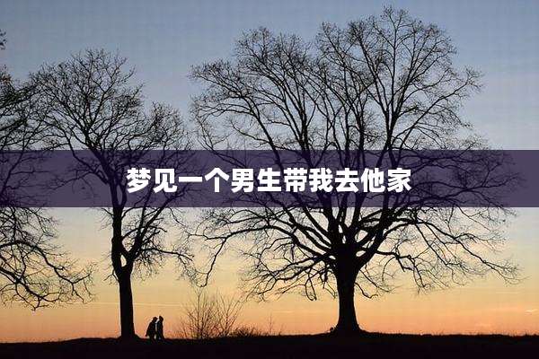 梦见一个男生带我去他家