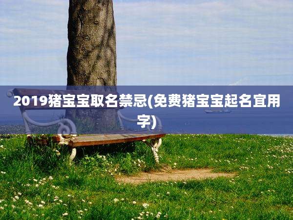 2019猪宝宝取名禁忌(免费猪宝宝起名宜用字)