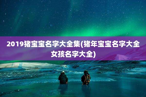 2019猪宝宝名字大全集(猪年宝宝名字大全女孩名字大全)