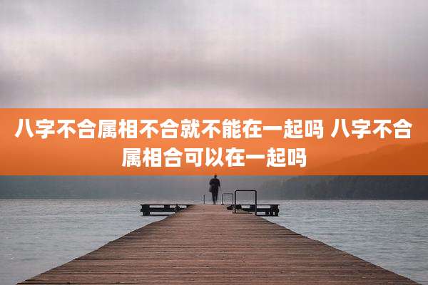 八字不合属相不合就不能在一起吗 八字不合属相合可以在一起吗