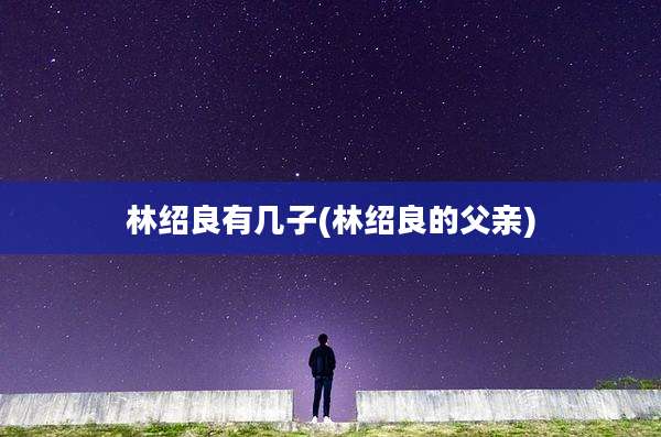 林绍良有几子(林绍良的父亲)