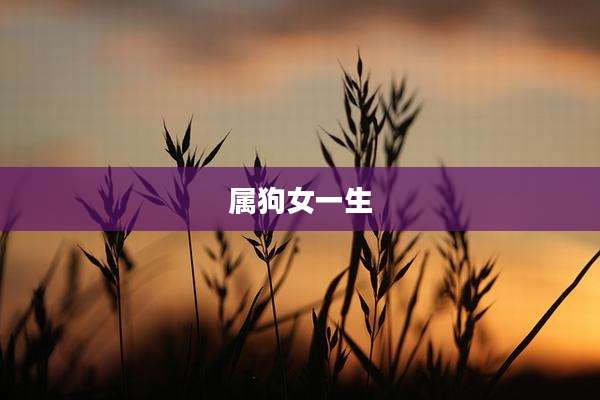 属狗女一生