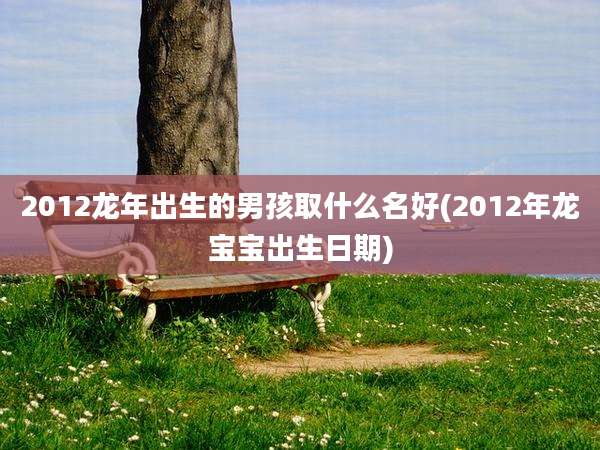 2012龙年出生的男孩取什么名好(2012年龙宝宝出生日期)