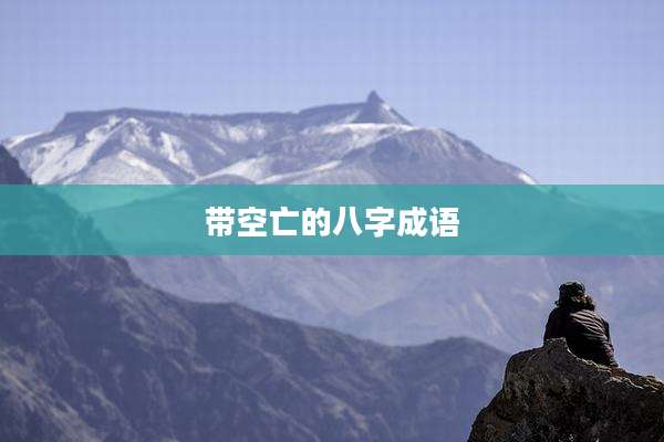 带空亡的八字成语