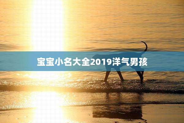 宝宝小名大全2019洋气男孩