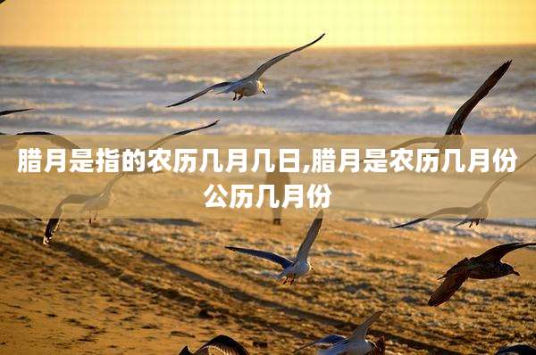 腊月是指的农历几月几日,腊月是农历几月份公历几月份