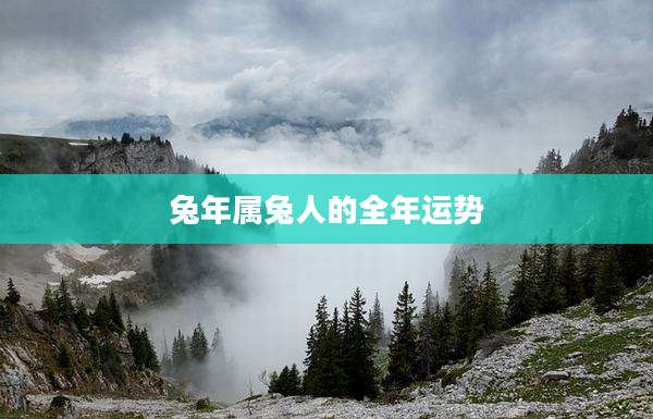 兔年属兔人的全年运势