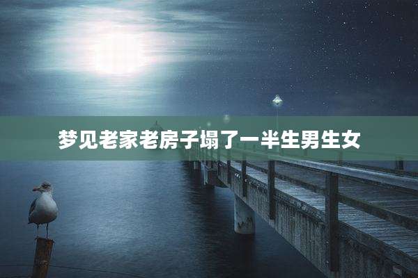 梦见老家老房子塌了一半生男生女