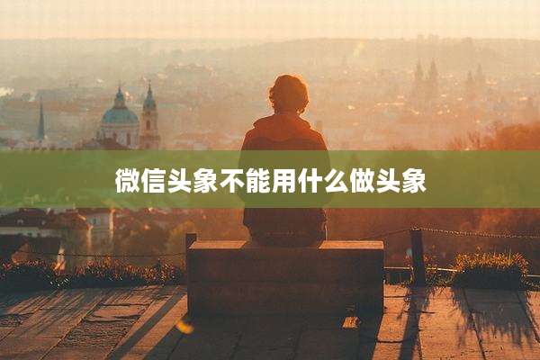微信头象不能用什么做头象