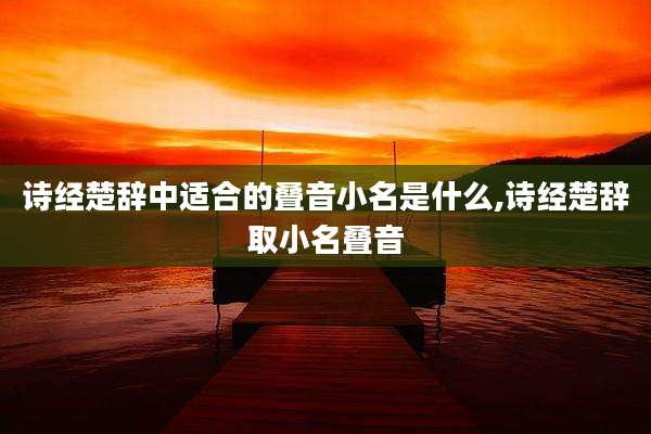 诗经楚辞中适合的叠音小名是什么,诗经楚辞取小名叠音