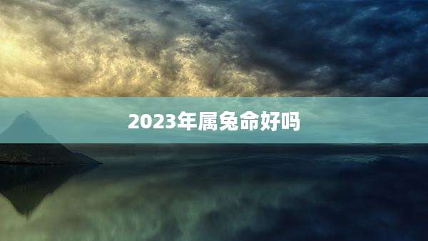 2023年属兔命好吗