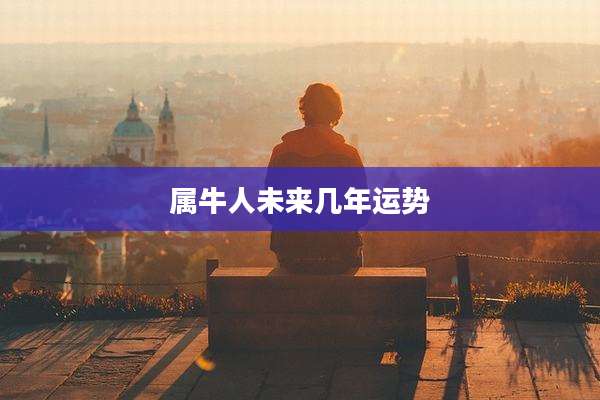 属牛人未来几年运势