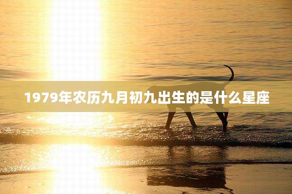 1979年农历九月初九出生的是什么星座