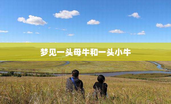 梦见一头母牛和一头小牛