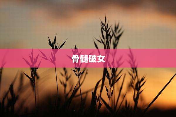 骨髓破女