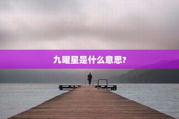 九曜星是什么意思?