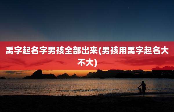 禹字起名字男孩全部出来(男孩用禹字起名大不大)