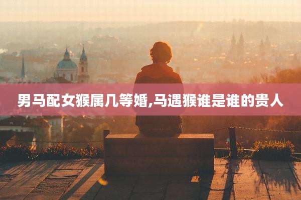 男马配女猴属几等婚,马遇猴谁是谁的贵人