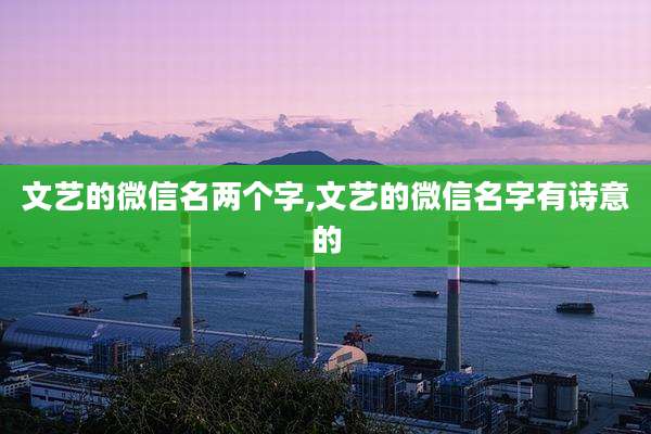 文艺的微信名两个字,文艺的微信名字有诗意的