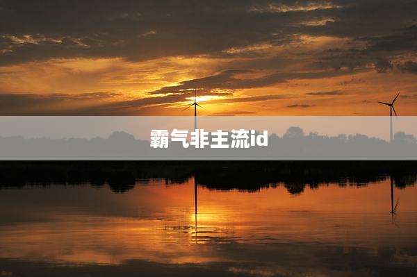 霸气非主流id