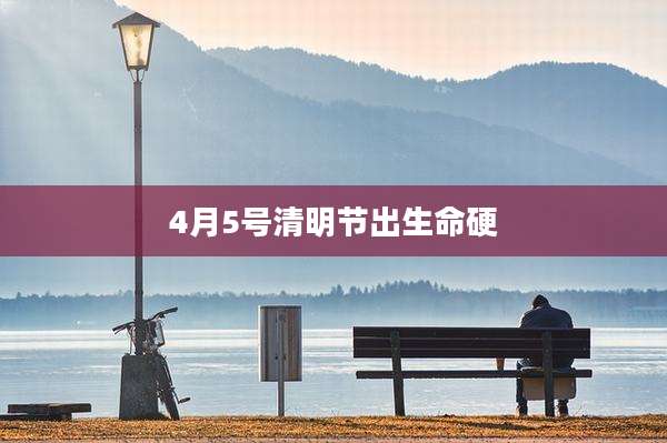 4月5号清明节出生命硬