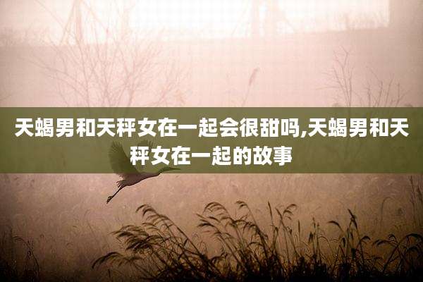 天蝎男和天秤女在一起会很甜吗,天蝎男和天秤女在一起的故事