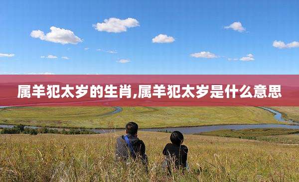 属羊犯太岁的生肖,属羊犯太岁是什么意思