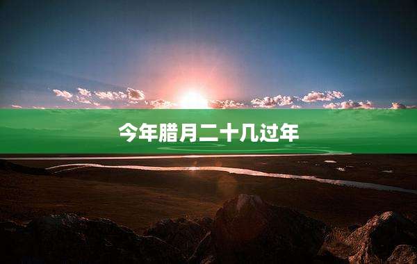 今年腊月二十几过年