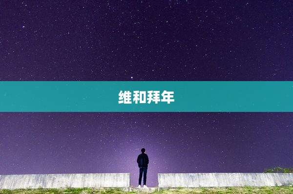 维和拜年