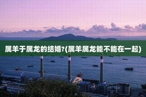 属羊于属龙的结婚?(属羊属龙能不能在一起)