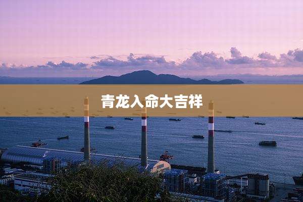 青龙入命大吉祥