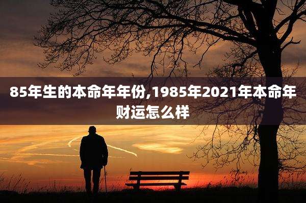 85年生的本命年年份,1985年2021年本命年财运怎么样