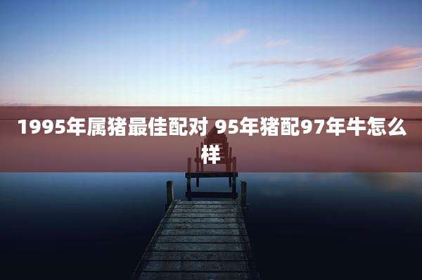 1995年属猪最佳配对 95年猪配97年牛怎么样