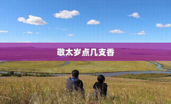 敬太岁点几支香