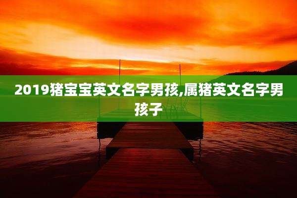 2019猪宝宝英文名字男孩,属猪英文名字男孩子