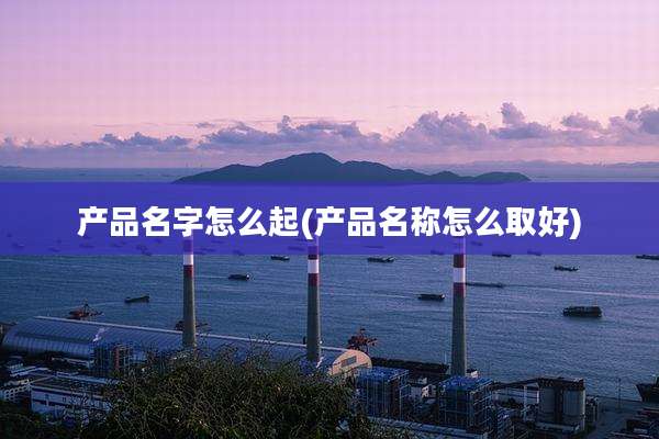 产品名字怎么起(产品名称怎么取好)
